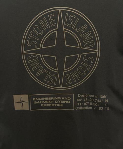 STONE ISLAND（ストーンアイランド）STONE ISLAND (ストーンアイランド) Industrial Print T-Shirt/2025SS ブラック サイズ:Ｌの古着・服飾アイテム