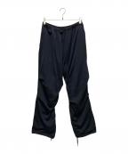 COMOLIコモリ）の古着「24AW ウールニット ニータックパンツ」｜ネイビー