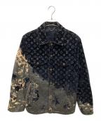 LOUIS VUITTONルイ ヴィトン）の古着「24SS モノグラムブリーチベロアジャケット」｜ネイビー