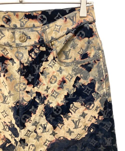 LOUIS VUITTON（ルイ ヴィトン）LOUIS VUITTON (ルイ ヴィトン) 24SS モノグラムブリーチ ジップフライ ベロアパンツ ネイビー サイズ:29の古着・服飾アイテム