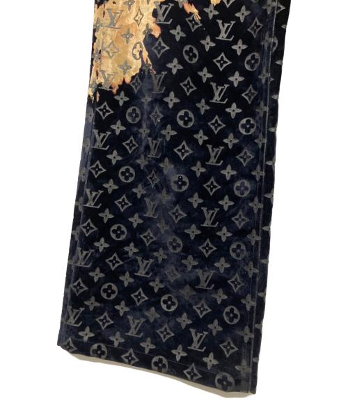 LOUIS VUITTON（ルイ ヴィトン）LOUIS VUITTON (ルイ ヴィトン) 24SS モノグラムブリーチ ジップフライ ベロアパンツ ネイビー サイズ:29の古着・服飾アイテム