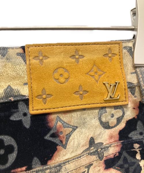 LOUIS VUITTON（ルイ ヴィトン）LOUIS VUITTON (ルイ ヴィトン) 24SS モノグラムブリーチ ジップフライ ベロアパンツ ネイビー サイズ:29の古着・服飾アイテム