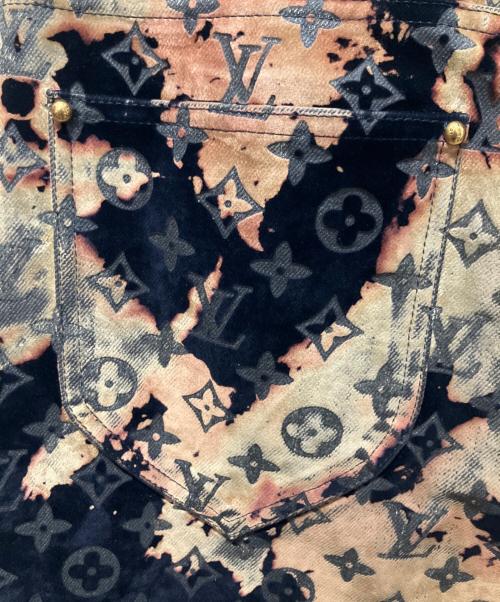 LOUIS VUITTON（ルイ ヴィトン）LOUIS VUITTON (ルイ ヴィトン) 24SS モノグラムブリーチ ジップフライ ベロアパンツ ネイビー サイズ:29の古着・服飾アイテム