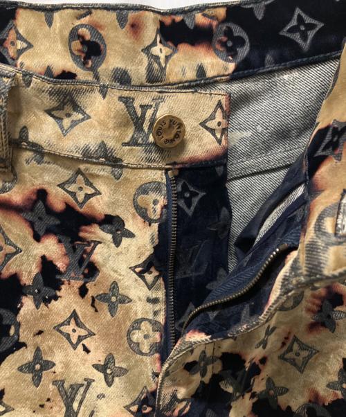 LOUIS VUITTON（ルイ ヴィトン）LOUIS VUITTON (ルイ ヴィトン) 24SS モノグラムブリーチ ジップフライ ベロアパンツ ネイビー サイズ:29の古着・服飾アイテム