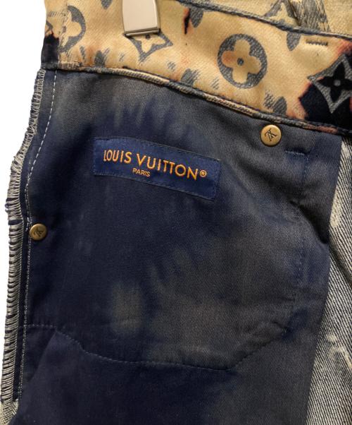 LOUIS VUITTON（ルイ ヴィトン）LOUIS VUITTON (ルイ ヴィトン) 24SS モノグラムブリーチ ジップフライ ベロアパンツ ネイビー サイズ:29の古着・服飾アイテム