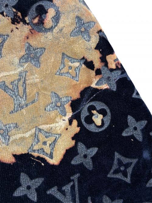 LOUIS VUITTON（ルイ ヴィトン）LOUIS VUITTON (ルイ ヴィトン) 24SS モノグラムブリーチ ジップフライ ベロアパンツ ネイビー サイズ:29の古着・服飾アイテム