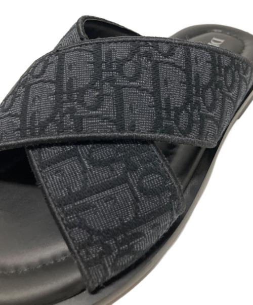 Dior（ディオール）Dior (ディオール) Alias フラットサンダル ブラック サイズ:40の古着・服飾アイテム
