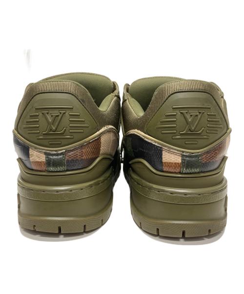LOUIS VUITTON（ルイ ヴィトン）LOUIS VUITTON (ルイ ヴィトン) LVトレイナー マキシ ダモフラージュ オリーブ サイズ:5 1/2の古着・服飾アイテム