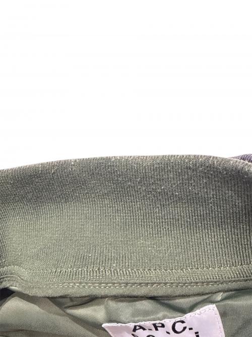 sacai（サカイ）sacai (サカイ) A.P.C. (アーペーセー) ナイロン切替デニムジャケット カーキ×インディゴ サイズ:Sの古着・服飾アイテム