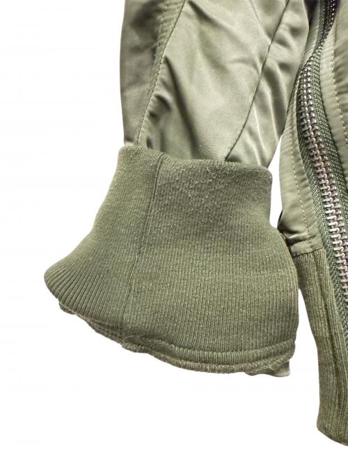 sacai（サカイ）sacai (サカイ) A.P.C. (アーペーセー) ナイロン切替デニムジャケット カーキ×インディゴ サイズ:Sの古着・服飾アイテム