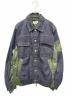 sacai（サカイ）の古着「ナイロン切替デニムジャケット」｜カーキ×インディゴ