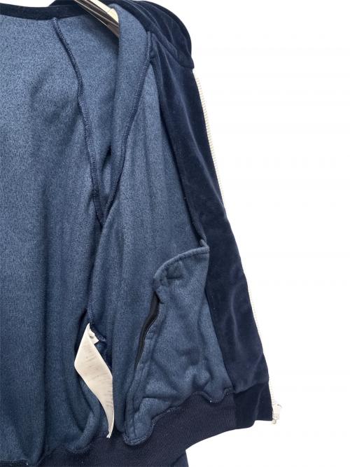CELINE（セリーヌ）CELINE (セリーヌ) トリオンフ刺繍ベロアトラックジャケット ネイビー サイズ:Sの古着・服飾アイテム