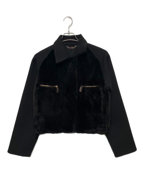 FENDI（フェンディ）FENDI (フェンディ) ミンクファージャケット ブラック サイズ:36の古着・服飾アイテム
