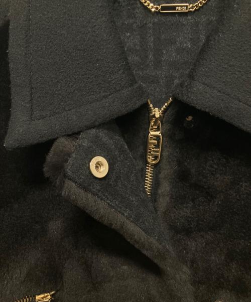 FENDI（フェンディ）FENDI (フェンディ) ミンクファージャケット ブラック サイズ:36の古着・服飾アイテム