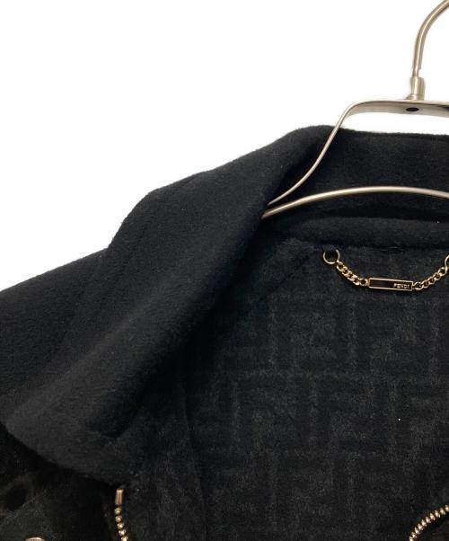 FENDI（フェンディ）FENDI (フェンディ) ミンクファージャケット ブラック サイズ:36の古着・服飾アイテム