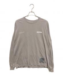Yohji Yamamoto pour homme×NEIGHBORHOOD（ヨウジヤマモト プールオム×ネイバーフッド）の古着「ロゴプリント ロングスリーブ Tシャツ」｜グレー