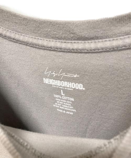 Yohji Yamamoto pour homme（ヨウジヤマモト プールオム）Yohji Yamamoto pour homme (ヨウジヤマモト プールオム) NEIGHBORHOOD (ネイバーフッド) ロゴプリント ロングスリーブ Tシャツ グレー サイズ:Lの古着・服飾アイテム