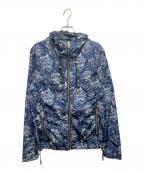 BURBERRYバーバリー）の古着「花柄プリントナイロンジャケット」｜ブルー