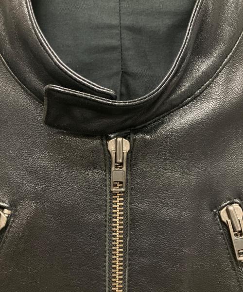 Maison Margiela（メゾンマルジェラ）Maison Margiela (メゾンマルジェラ) 八の字ライダースジャケット ブラック サイズ:46の古着・服飾アイテム