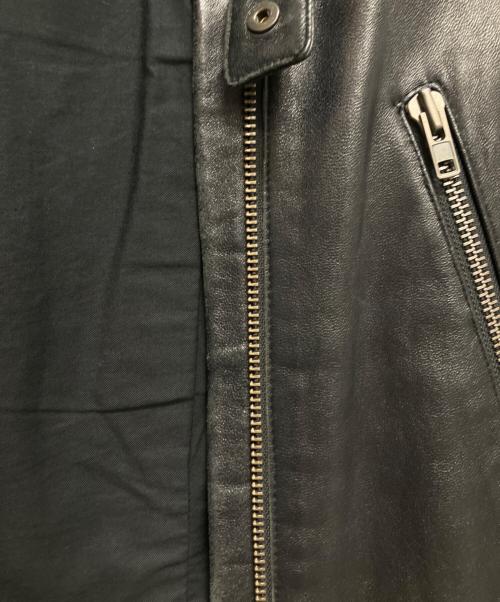 Maison Margiela（メゾンマルジェラ）Maison Margiela (メゾンマルジェラ) 八の字ライダースジャケット ブラック サイズ:46の古着・服飾アイテム