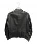 Maison Margiela (メゾンマルジェラ) 八の字ライダースジャケット ブラック サイズ:46：350000円