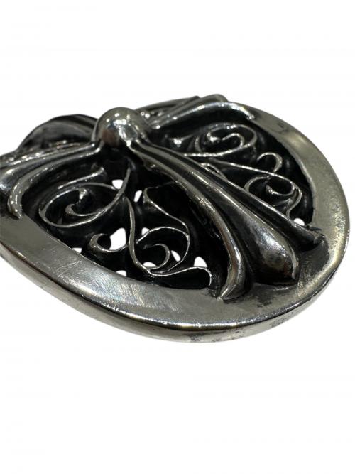 CHROME HEARTS（クロムハーツ）CHROME HEARTS (クロムハーツ) クラシックオーバルクロス ベルト ブラック サイズ:32の古着・服飾アイテム