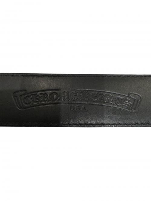 CHROME HEARTS（クロムハーツ）CHROME HEARTS (クロムハーツ) クラシックオーバルクロス ベルト ブラック サイズ:32の古着・服飾アイテム