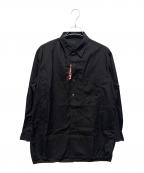 B Yohji Yamamotoビーヨウジヤマモト）の古着「18SS 南無阿弥陀仏刺繍シャツ」｜ブラック