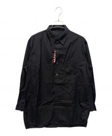 B Yohji Yamamoto（ビーヨウジヤマモト）の古着「18SS 南無阿弥陀仏刺繍シャツ」｜ブラック