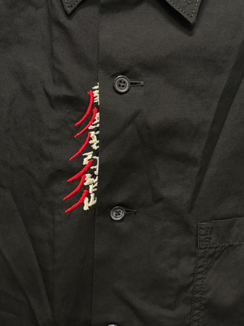B Yohji Yamamoto（ビーヨウジヤマモト）B Yohji Yamamoto (ビーヨウジヤマモト) 18SS 南無阿弥陀仏刺繍シャツ ブラック サイズ:3の古着・服飾アイテム