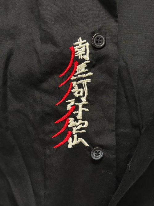 B Yohji Yamamoto（ビーヨウジヤマモト）B Yohji Yamamoto (ビーヨウジヤマモト) 18SS 南無阿弥陀仏刺繍シャツ ブラック サイズ:3の古着・服飾アイテム