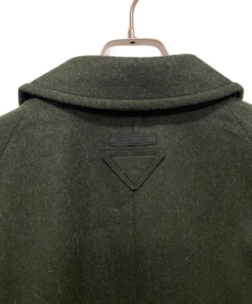 PRADA（プラダ）PRADA (プラダ) ウールラグランコート カーキ サイズ:46の古着・服飾アイテム