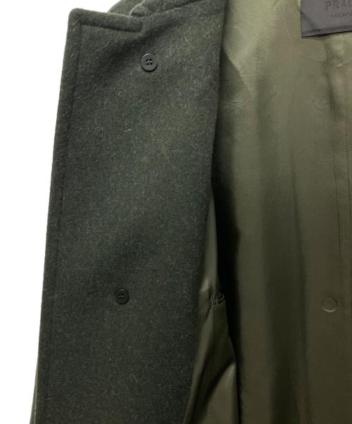 PRADA（プラダ）PRADA (プラダ) ウールラグランコート カーキ サイズ:46の古着・服飾アイテム