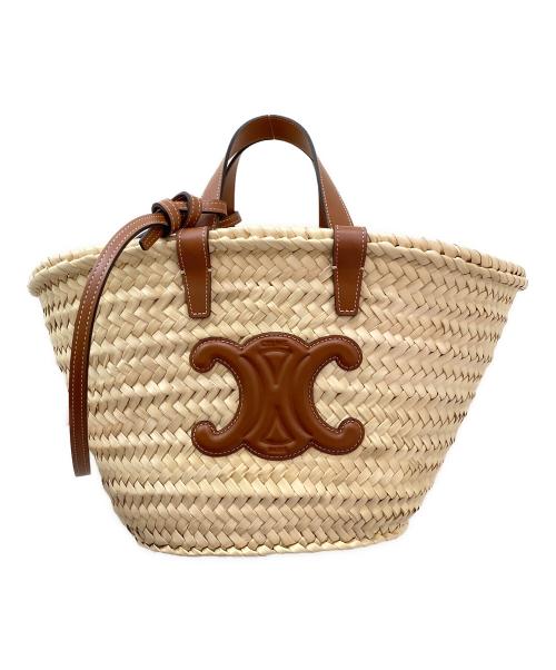 CELINE（セリーヌ）CELINE (セリーヌ) ティーン トリオンフ クラシック パニエ ベージュの古着・服飾アイテム