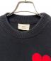 中古・古着 AMI Alexandre Mattiussi (アミアレクサンドルマテュッシ) クルーネックセーター ブラック サイズ:XS：28000円