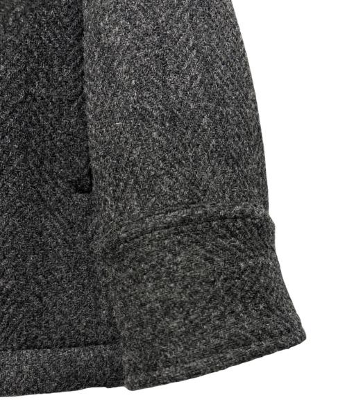 JIL SANDER（ジルサンダー）JIL SANDER (ジルサンダー) ヘリンボーンウール ジップジャケット グレー サイズ:44の古着・服飾アイテム