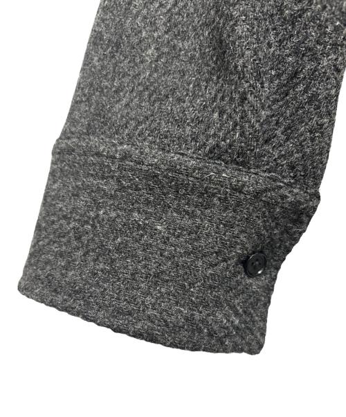 JIL SANDER（ジルサンダー）JIL SANDER (ジルサンダー) ヘリンボーンウール ジップジャケット グレー サイズ:44の古着・服飾アイテム