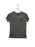 CHROME HEARTSクロムハーツ）の古着「バックCHプラス スクロールロゴTシャツ」｜グレー