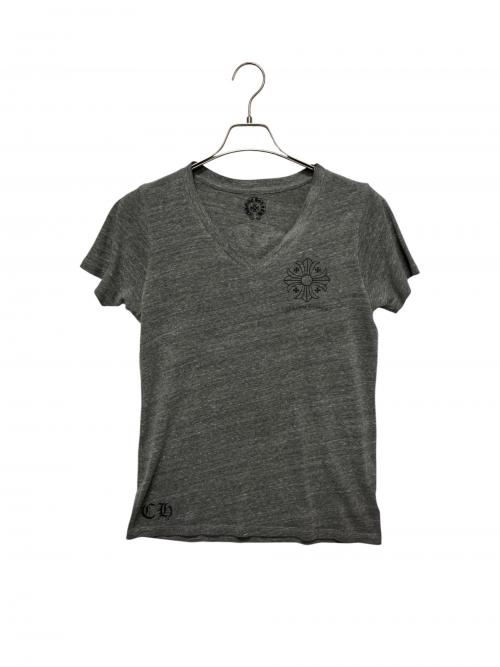 CHROME HEARTS（クロムハーツ）CHROME HEARTS (クロムハーツ) バックCHプラス スクロールロゴTシャツ グレー サイズ:Lの古着・服飾アイテム