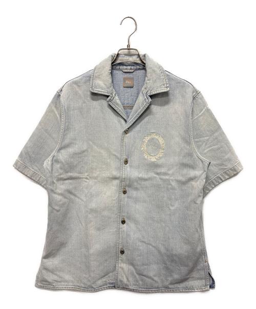 Dior（ディオール）Dior (ディオール) 半袖デニムシャツ スカイブルー サイズ:Mの古着・服飾アイテム