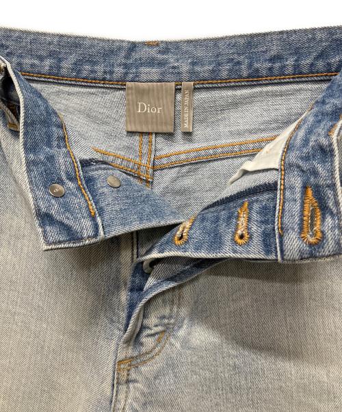 Dior（ディオール）Dior (ディオール) Medaillon（メダリオン）/ デニム フロントロゴ ショーツ スカイブルー サイズ:32の古着・服飾アイテム