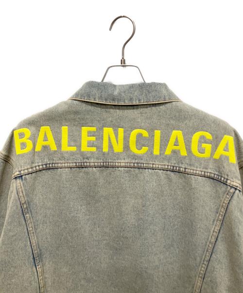 BALENCIAGA（バレンシアガ）BALENCIAGA (バレンシアガ) バックロゴ デニムジャケット スカイブルー サイズ:46の古着・服飾アイテム