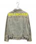 BALENCIAGA (バレンシアガ) バックロゴ デニムジャケット スカイブルー サイズ:46：50000円