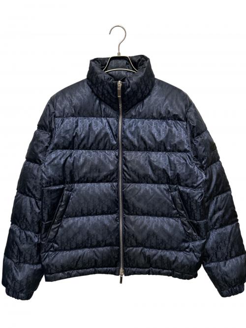 Dior（ディオール）Dior (ディオール) 19AW オブリーク ダウンジャケット ネイビー サイズ:46の古着・服飾アイテム
