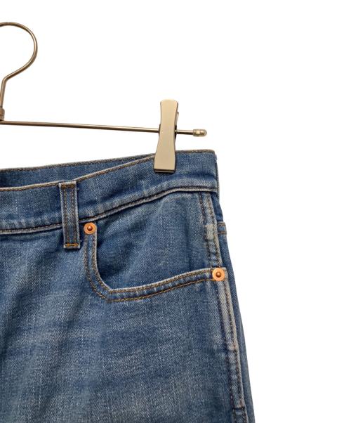 GUCCI（グッチ）GUCCI (グッチ) ウォッシュド デニムフレアパンツ ホースビット スカイブルー サイズ:28の古着・服飾アイテム
