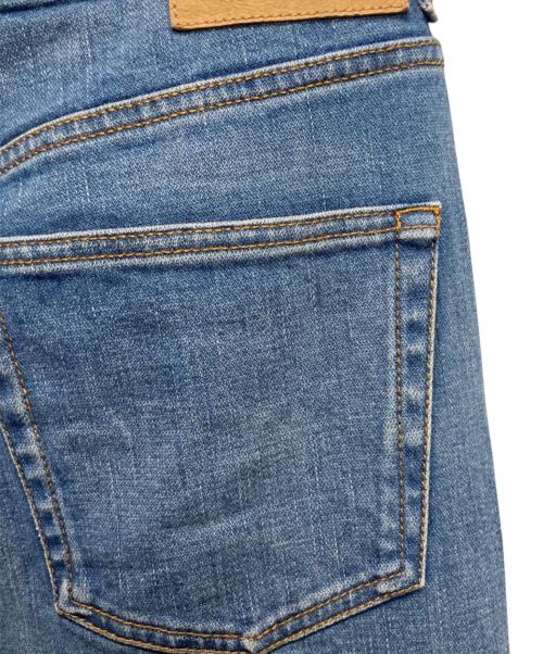 GUCCI（グッチ）GUCCI (グッチ) ウォッシュド デニムフレアパンツ ホースビット スカイブルー サイズ:28の古着・服飾アイテム