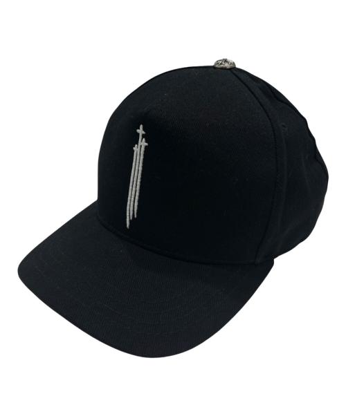 CHROME HEARTS（クロムハーツ）CHROME HEARTS (クロムハーツ) RS3クロス ベースボールキャップ ブラック サイズ:OSの古着・服飾アイテム