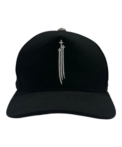 CHROME HEARTS（クロムハーツ）CHROME HEARTS (クロムハーツ) RS3クロス ベースボールキャップ ブラック サイズ:OSの古着・服飾アイテム