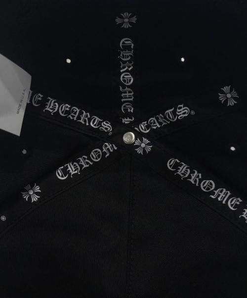 CHROME HEARTS（クロムハーツ）CHROME HEARTS (クロムハーツ) RS3クロス ベースボールキャップ ブラック サイズ:OSの古着・服飾アイテム