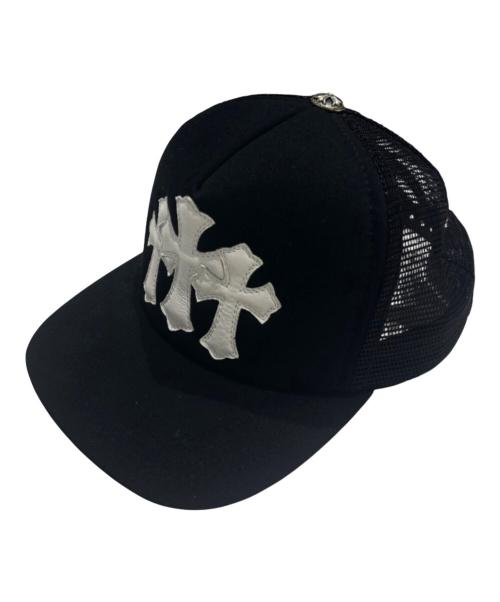CHROME HEARTS（クロムハーツ）CHROME HEARTS (クロムハーツ) 3セメタリークロストラッカー キャップ/キャップ/帽子 ブラック×ホワイト サイズ:OSの古着・服飾アイテム